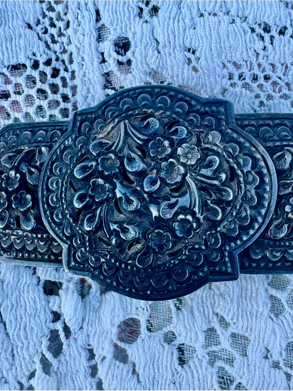 Vintage Handwoven 925 stamped Silver belt, tested silver throughout 249g